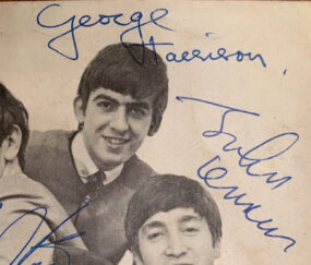FAN CLUB CARD John Lennon George Harrison