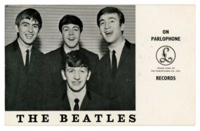 Parlophone Card Stowe School April 4, 1963 FRONT