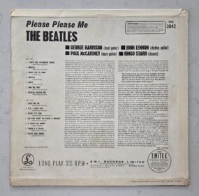 Unsigned 1st Issue Stereo cover for framing, back.