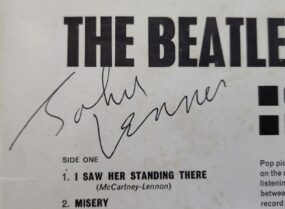 The John Lennon autograph.