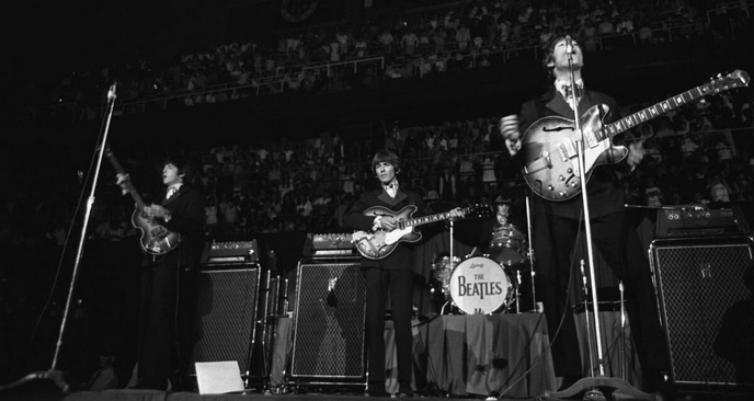 Maple Leaf Gardens August 17, 1966 The Beatles in concert at Maple Leaf Gardens on August 17, 1966.