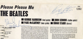 Paul McCartney and Ringo Starr autographs.
