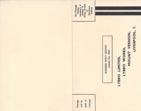 Included in the package is this INCREDIBLY RARE double sided perforated mail in card. Both this and the brochure have both been exceptionally well preserved.