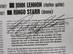 The Ringo Starr autograph.