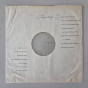 The original record inner sleeve.