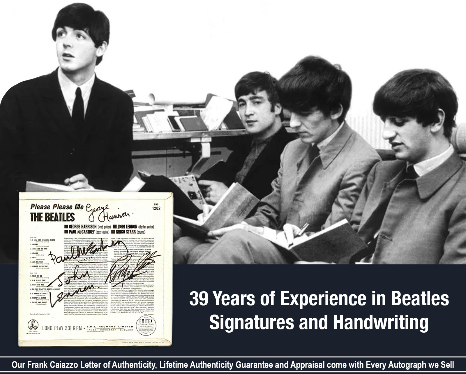 Frank Caiazzo's Beatles Autographs